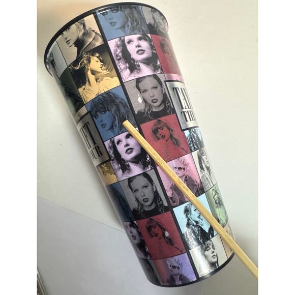 Official Taylor Swift Eras Tour Black Canvas Tote Bag Souvenir Cup Concert Merch - Picture 10 of 10